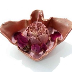 Bougies parfumées en forme de fleur
