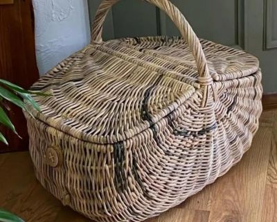 Panier en papier journal