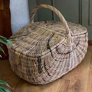 Panier en papier journal