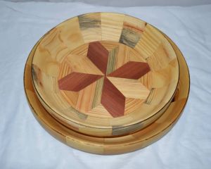 قصعة طقم قصع اواني خشبية