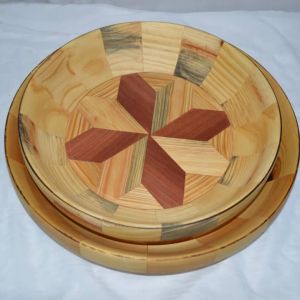 قصعة طقم قصع اواني خشبية