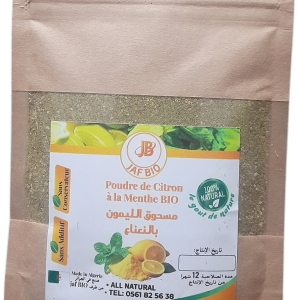 poudre de citron à la menthe séché مسحوق الليمون المجفف بالنعناع