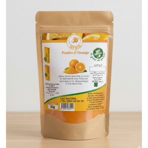poudre d&rsquo;orange séchée مسحوق البرتقال المجفف
