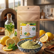 poudre de citron à la menthe séché مسحوق الليمون المجفف بالنعناع