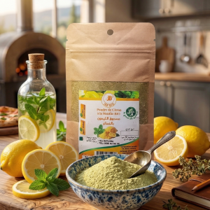 poudre de citron à la menthe séché مسحوق الليمون المجفف بالنعناع