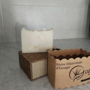 Savon résine oliban+huile d'escargot