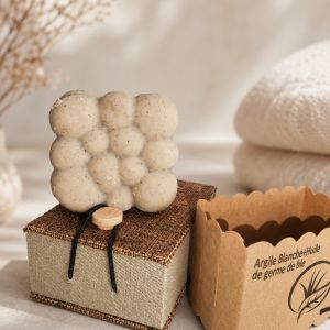 SAVON ARGILE BLANCHE +HUILE DE GERME DE BLÉ